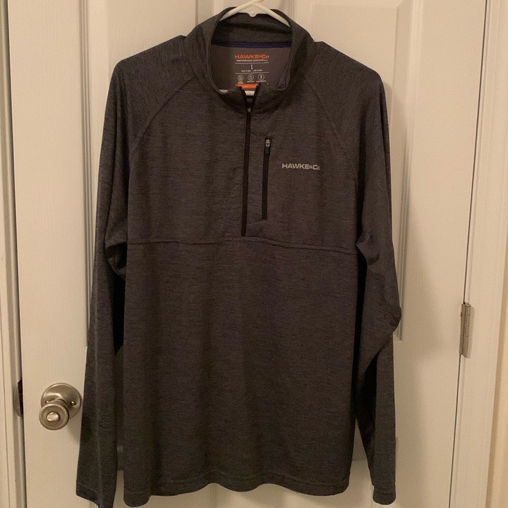 Dark Gray Men’s Hawke and Co Quarterzip sportswear-Size Large